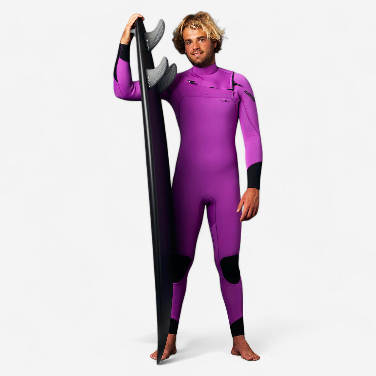 Combinaison surf néoprène 4/3 mm homme - 900 fuchsia