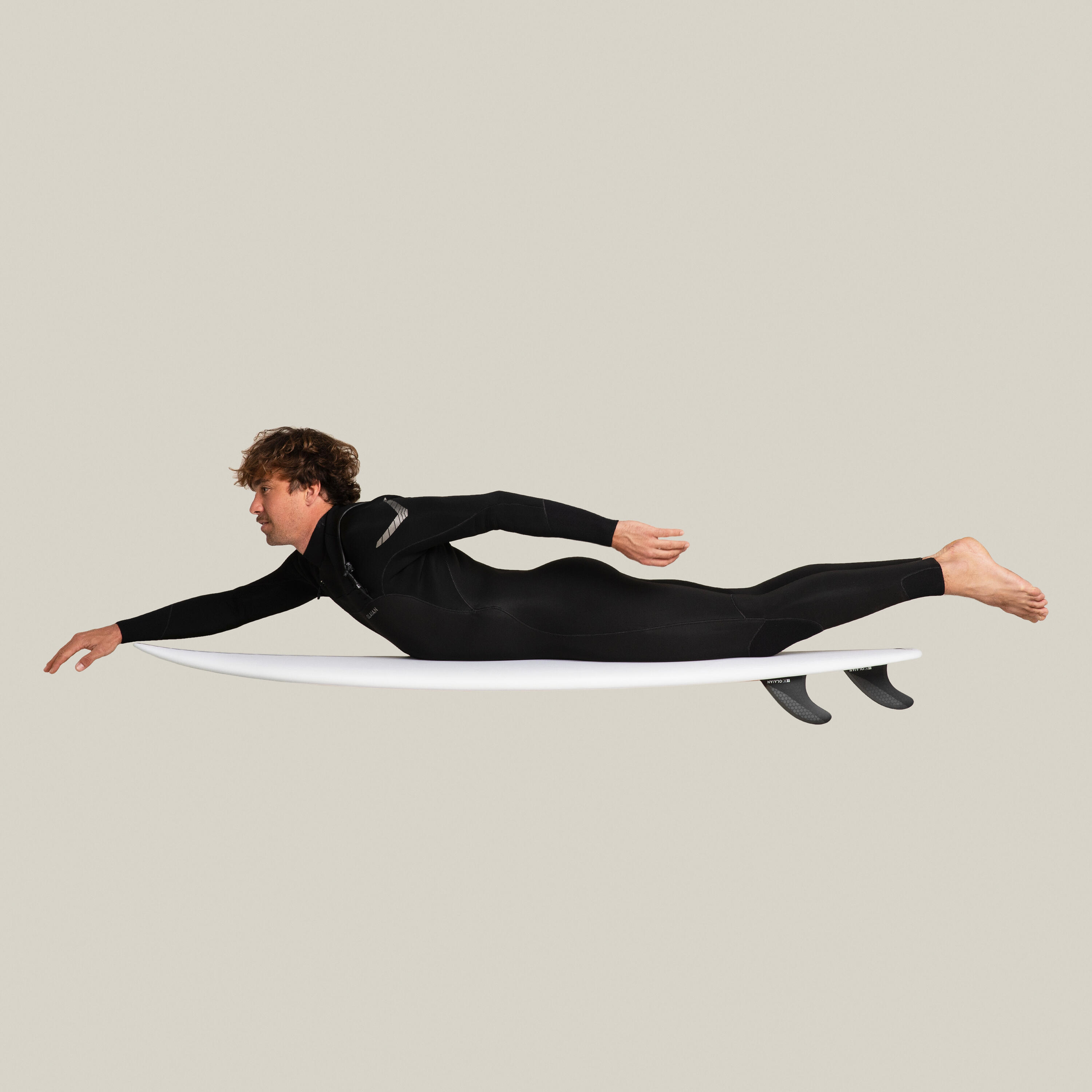 Combinaison Néoprène 4/3 Mm Homme - Surf, Paddle, Bodyboard - Eau 12-18°C - Coutures GBS - ZIP Dos - Tailles S à XL