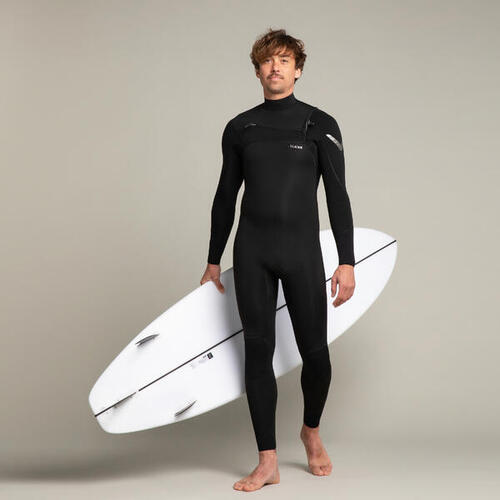 Combinaison SURF homme Néoprène 4/3mm 900 zip poitrine Noir
