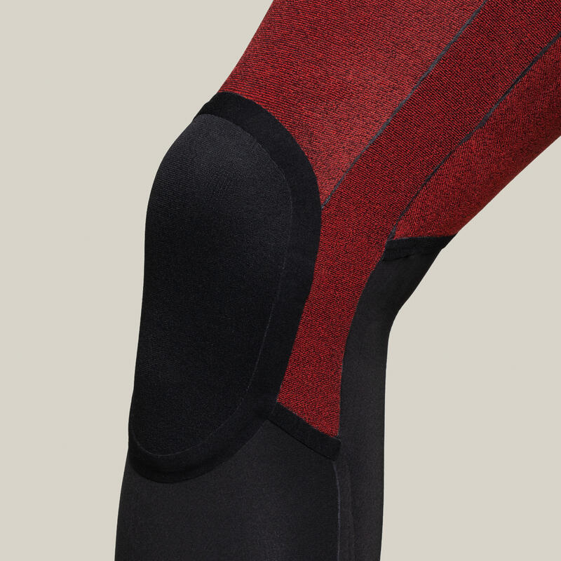 Wetsuit voor surfen heren 900 neopreen 4/3 mm bordeaux