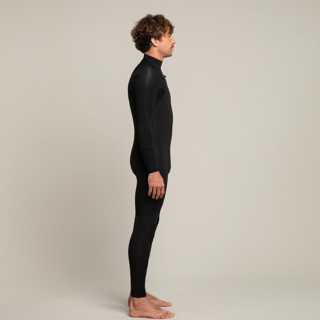 Neoprensko odijelo muško 4/3 mm za surfanje Decathlon x Maxime Huscenot crno