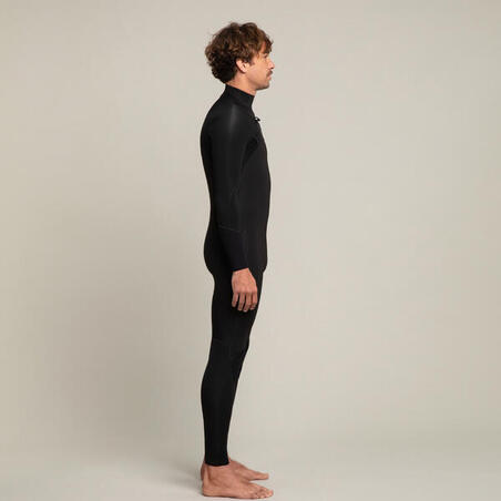 Гідрокостюм чоловічий 900 для серфінгу з неопрену 4/3 мм чорний