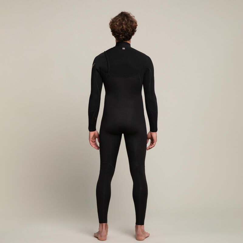 Combinezon surf Neopren 4/3 mm Negru Bărbaţi