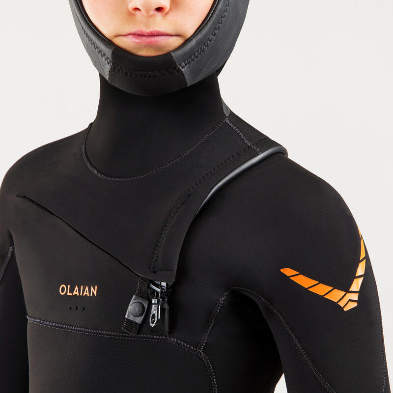 Wetsuit voor surfen kinderen 5/4 mm Expert 900