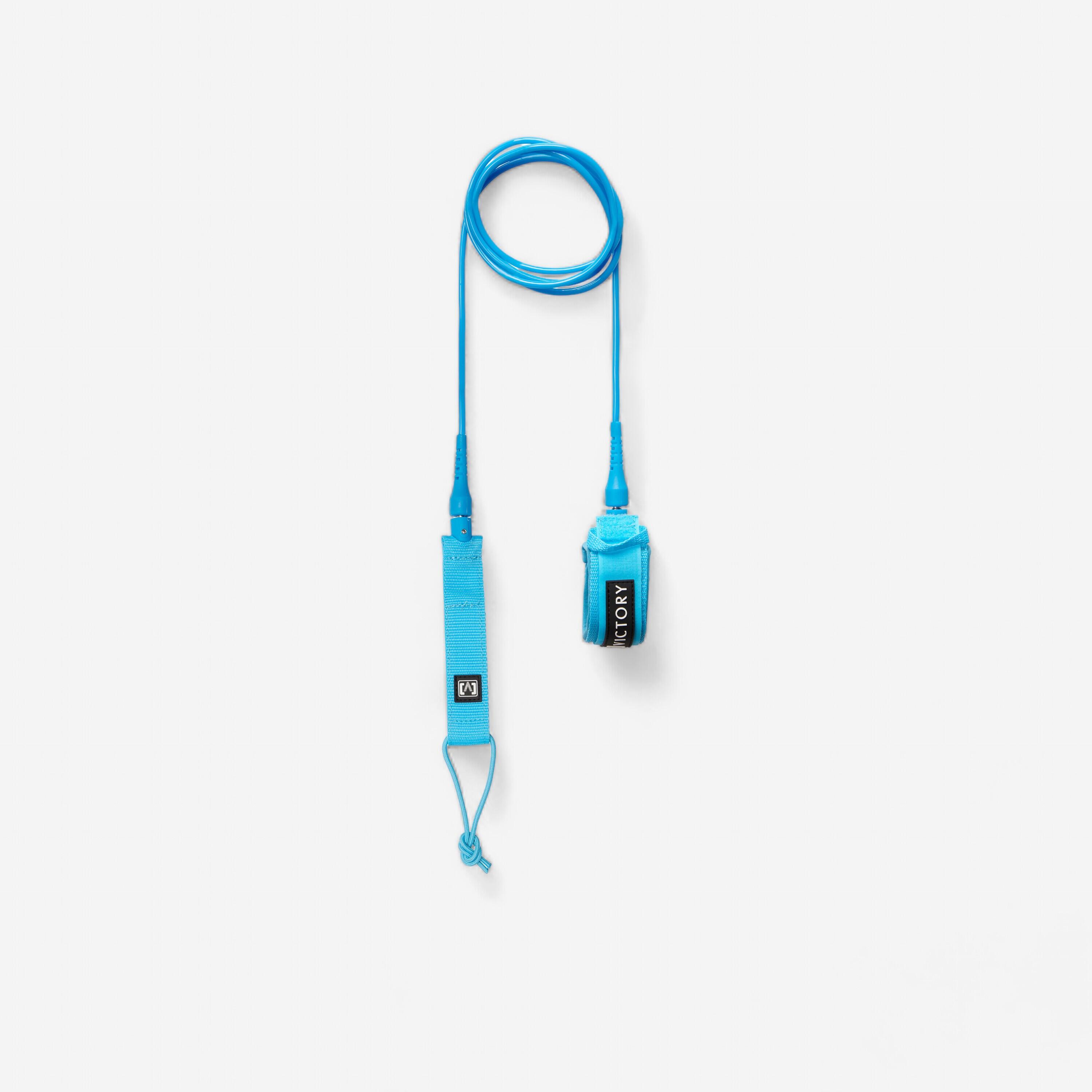 Surfboard Victory Leash 6 5 mm diameter black Decathlon