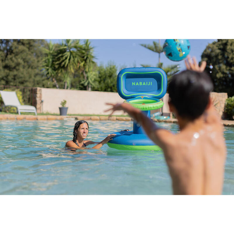 Canasta Baloncesto Piscina Azul