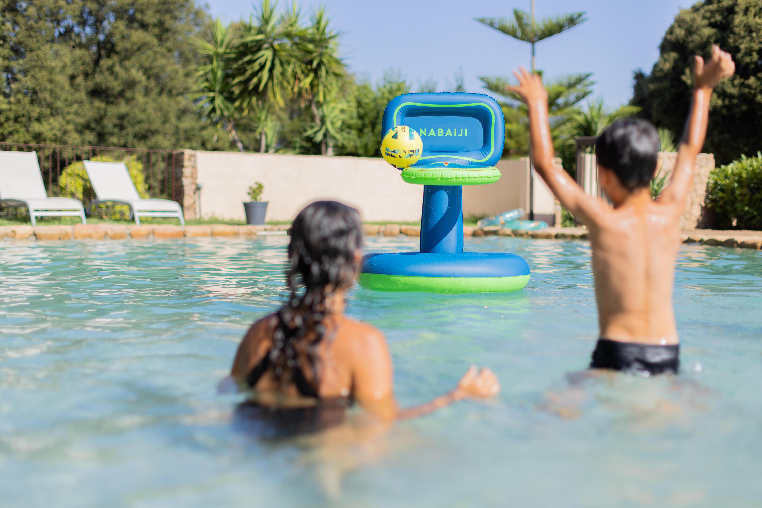 PANIER DE BASKET PISCINE BLEU 8/10