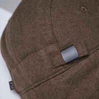 WARM WOOL CAP WITH EAR FLAPS 500 - BROWN