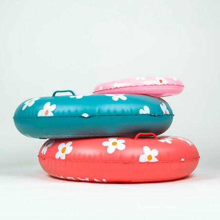 Круг надувний дитячий з квітковим принтом