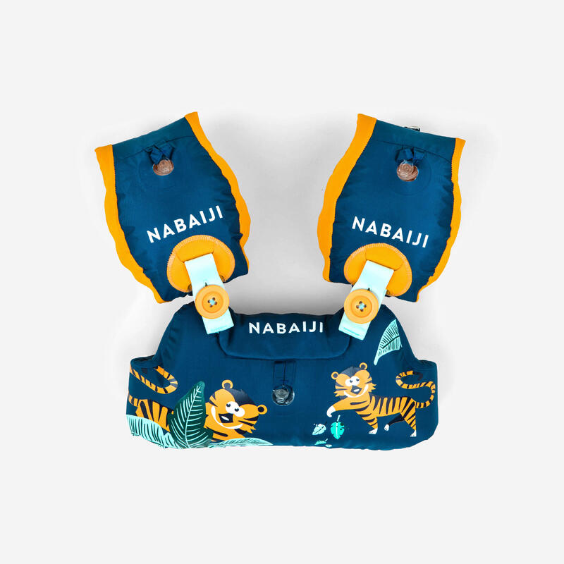 Rękawki-pas edukacyjny pływacki dla dzieci Nabaiji Tiswim 15-30 kg Tygrys
