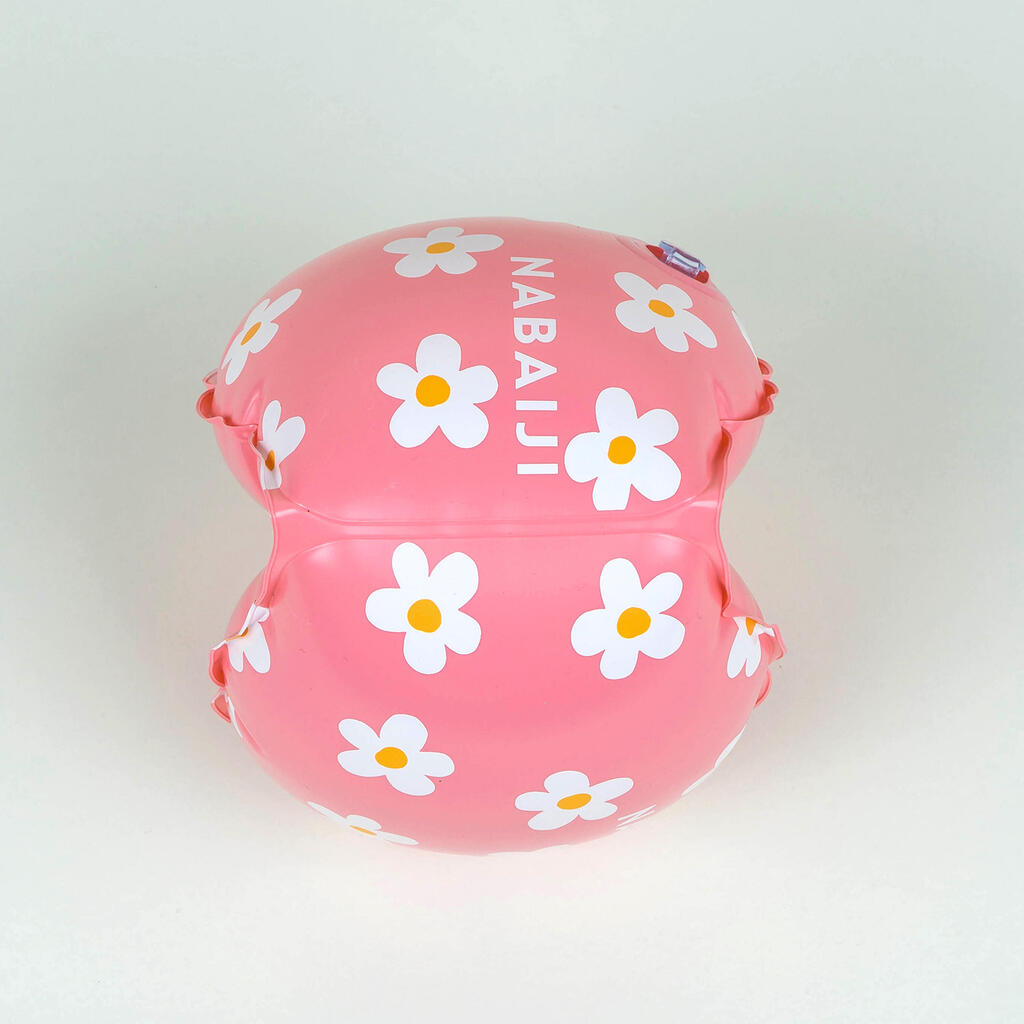 Schwimmflügel Kinder 11‒30 kg - Blumen rosa 