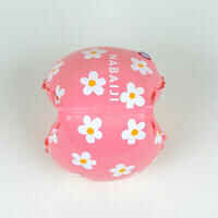 Kids' Swimming armbands with "FLOWERS” print - 11-30 kg