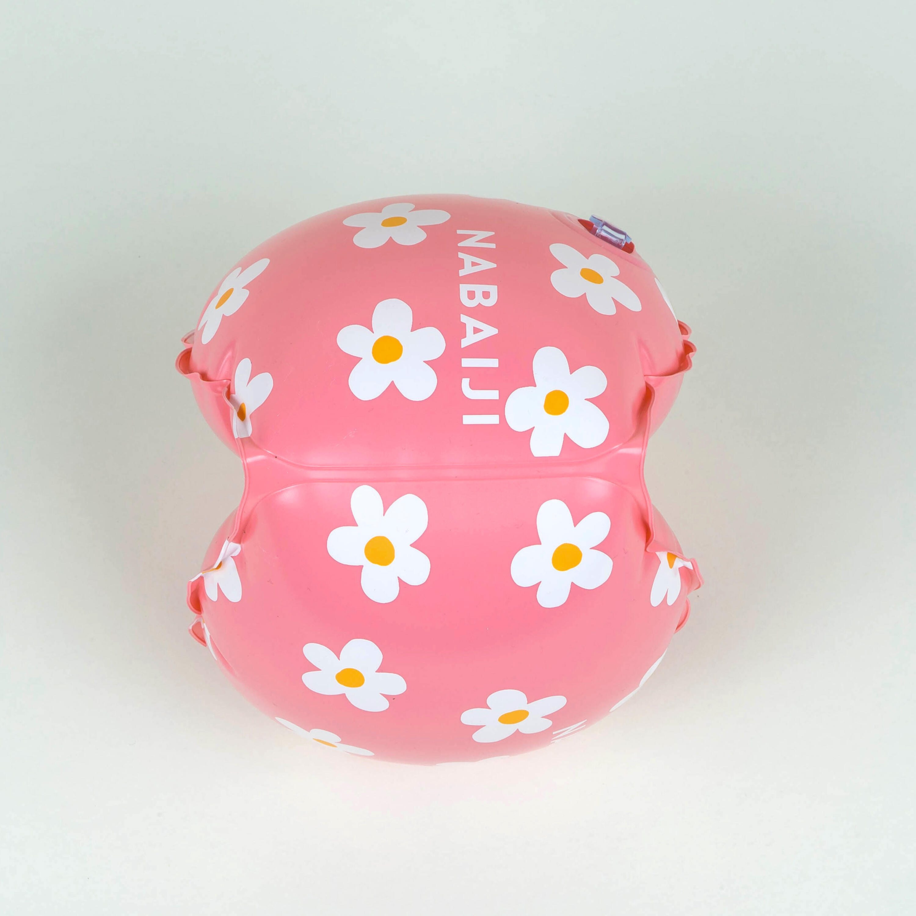 Kids' Swimming armbands with "FLOWERS” print - 11-30 kg 2/8