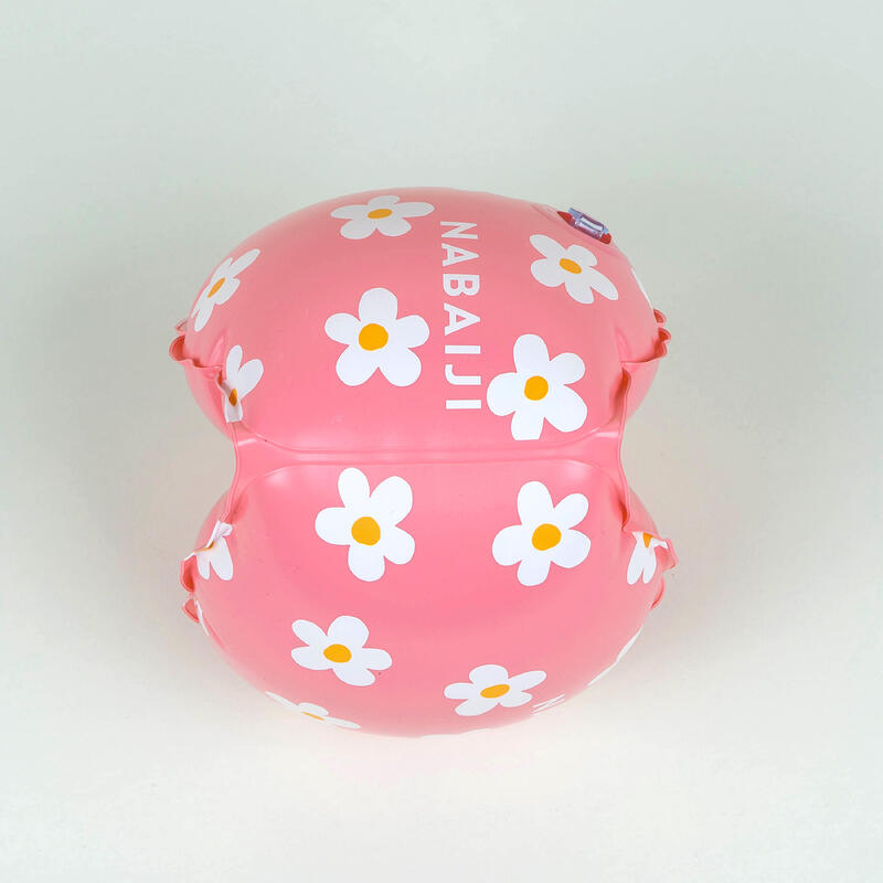 Brassards de piscine enfants Rose imprimé "FLEURS " 11-30 kg