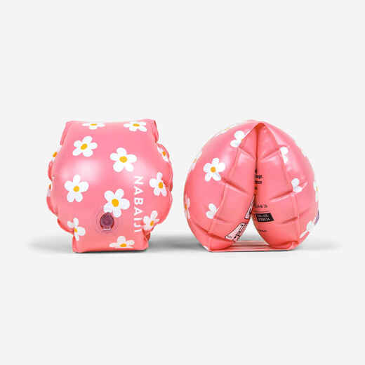 
      Brassards de piscine enfants Rose imprimé "FLEURS " 11-30 kg
  