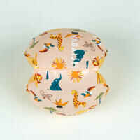 Kids pool armbands 11-30 kg "SAVANE" beige print