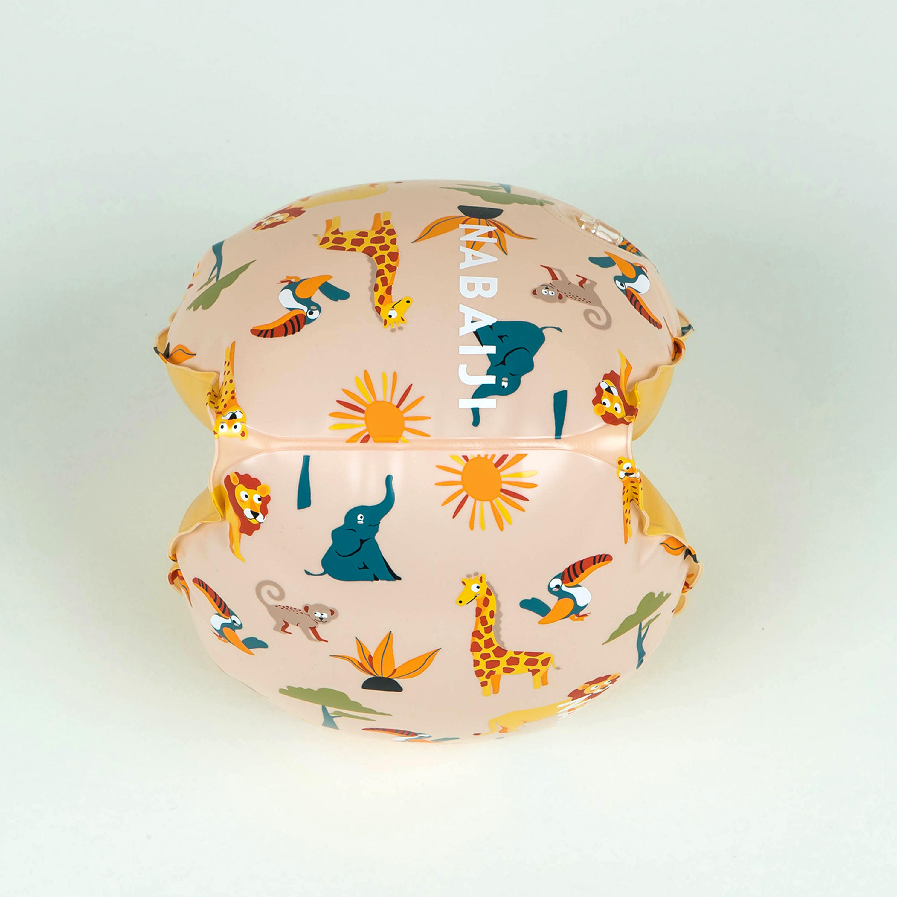 Kids pool armbands 11-30 kg "SAVANE" beige print 2/6