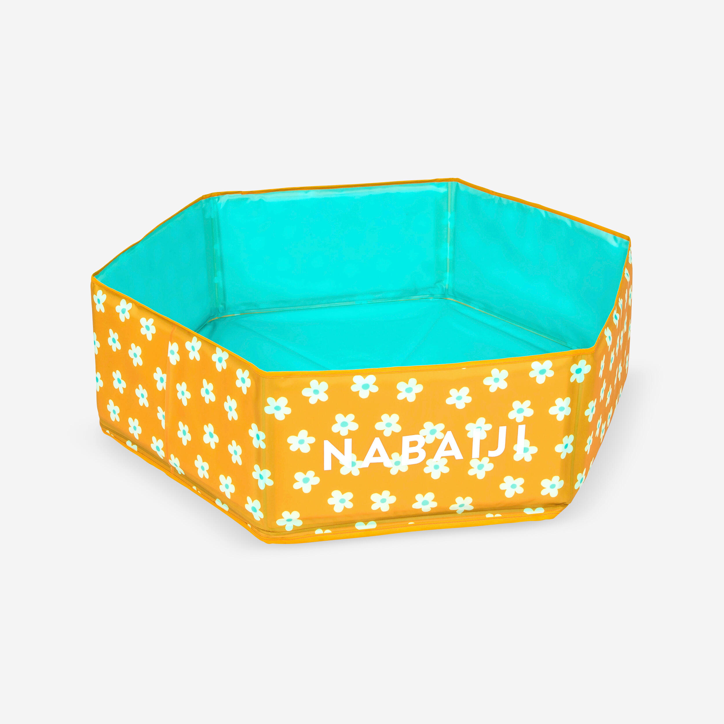 NABAIJI Kid’s Paddling Pool TIDIPOOL 88.5 cm with Waterproof Carry Bag “Flowers”