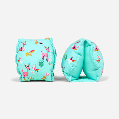 Swimming pool armbands with inner fabric for 15-30 kg kids printed "Gazelle"