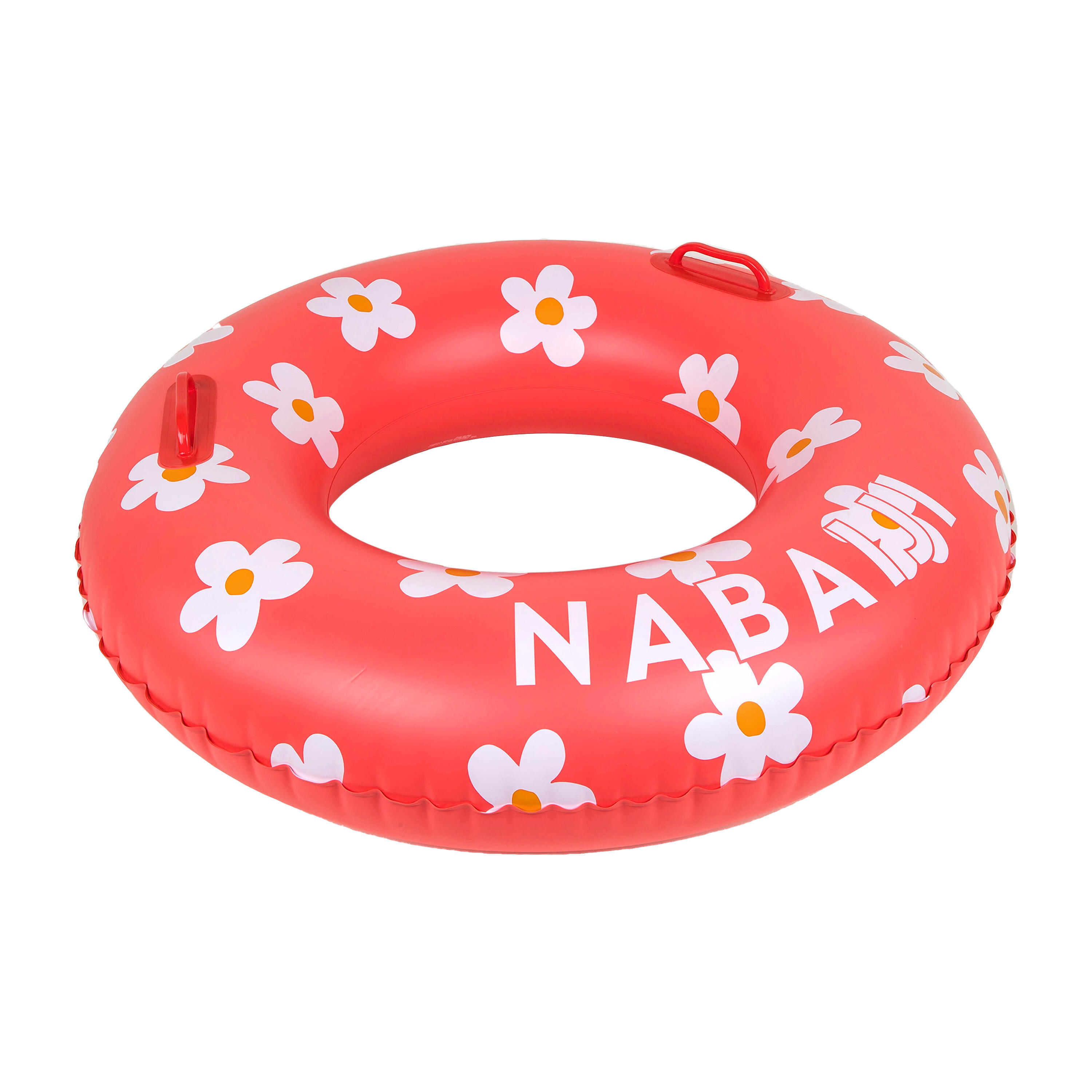 NABAIJI Large 92 cm inflatable printed pool ring with comfort grips