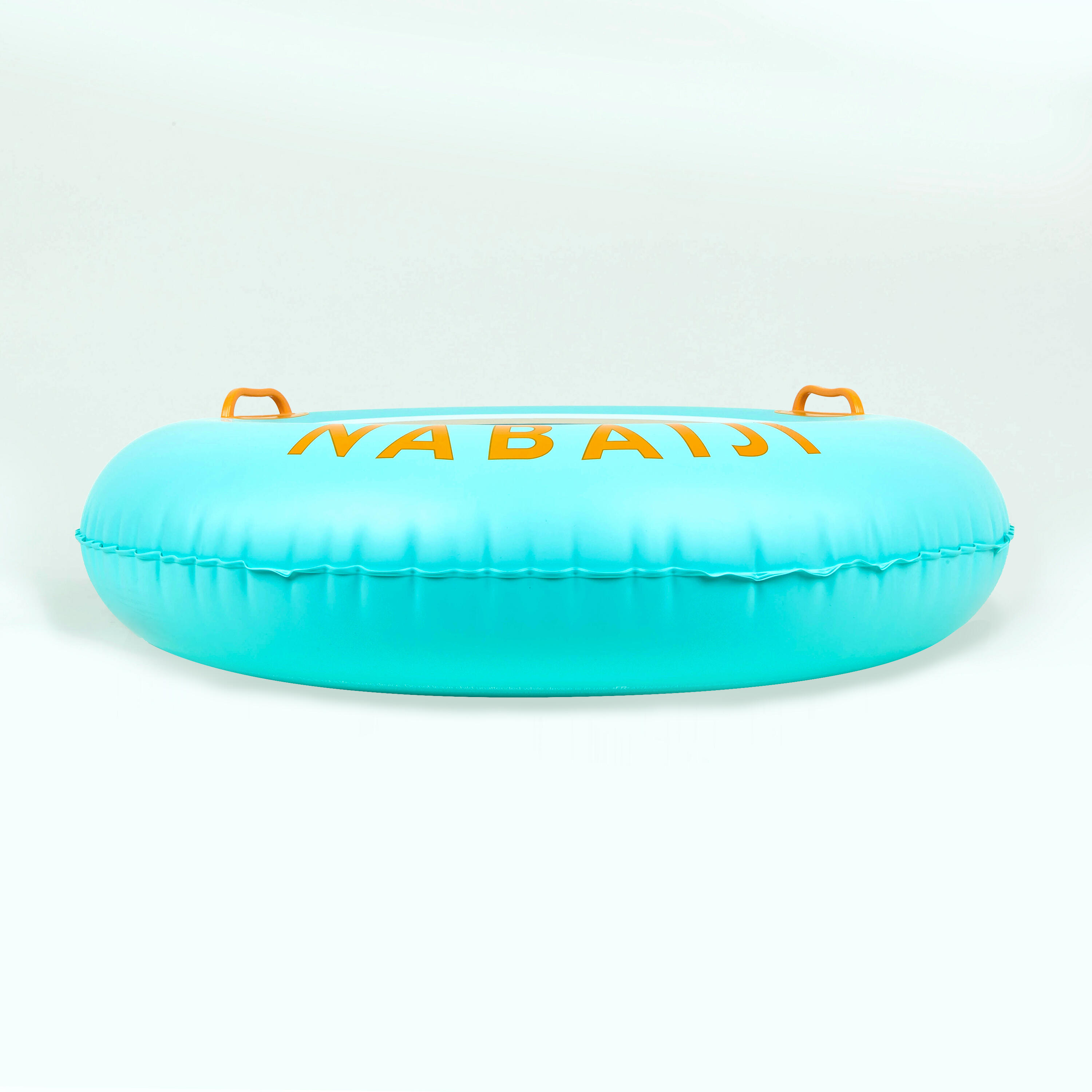 Large 92 cm inflatable printed pool ring with comfort grips - NABAIJI