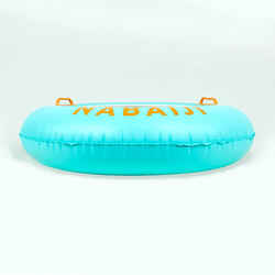 Large 92 cm inflatable printed pool ring with comfort grips