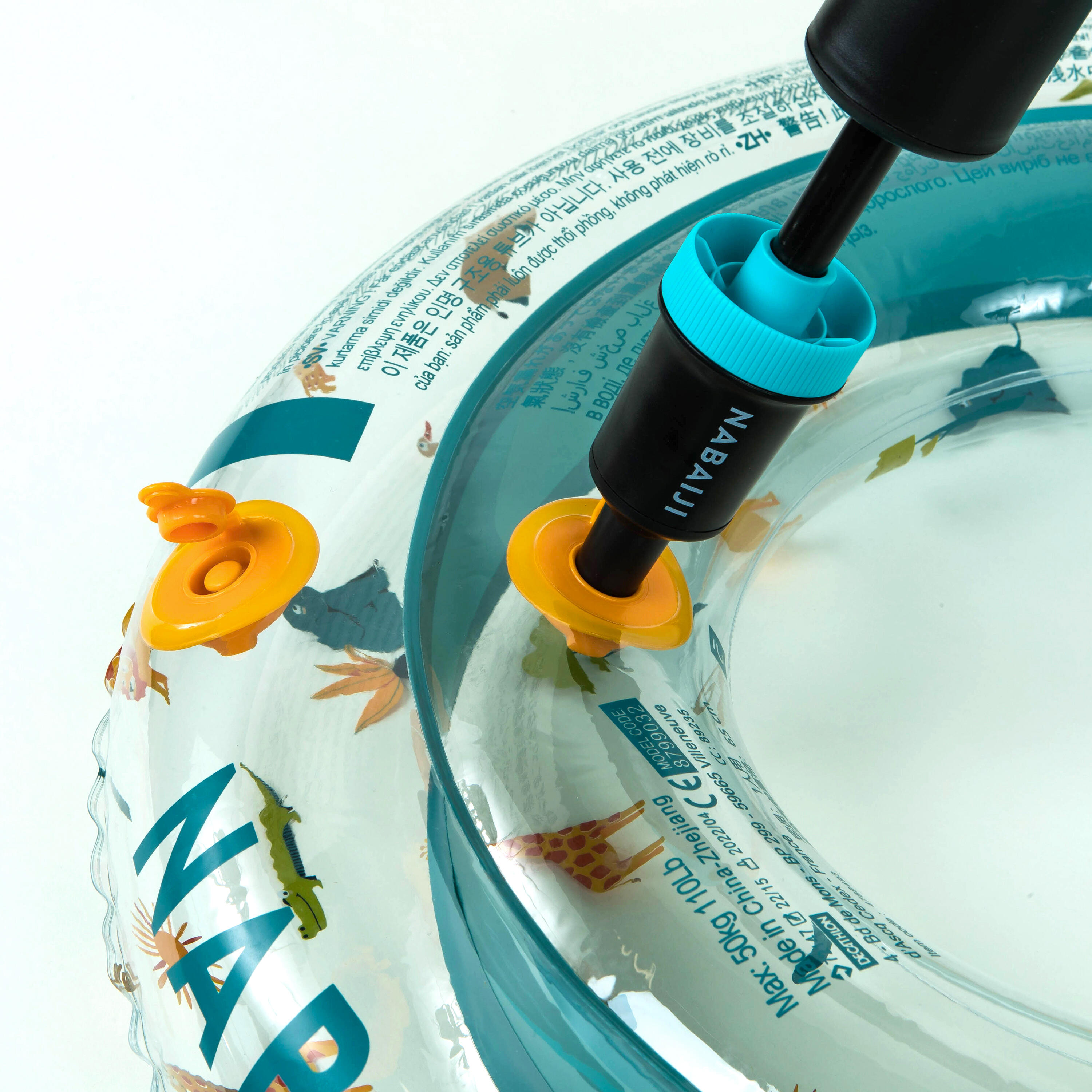 Inflatable Pool Ring 65 cm Comfortable & Durable Savana Transparent