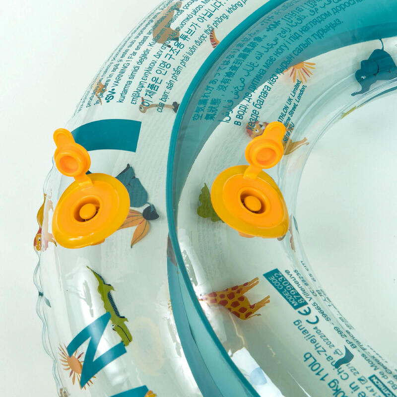 Inflatable pool ring 65 cm - SAVANNA transparent