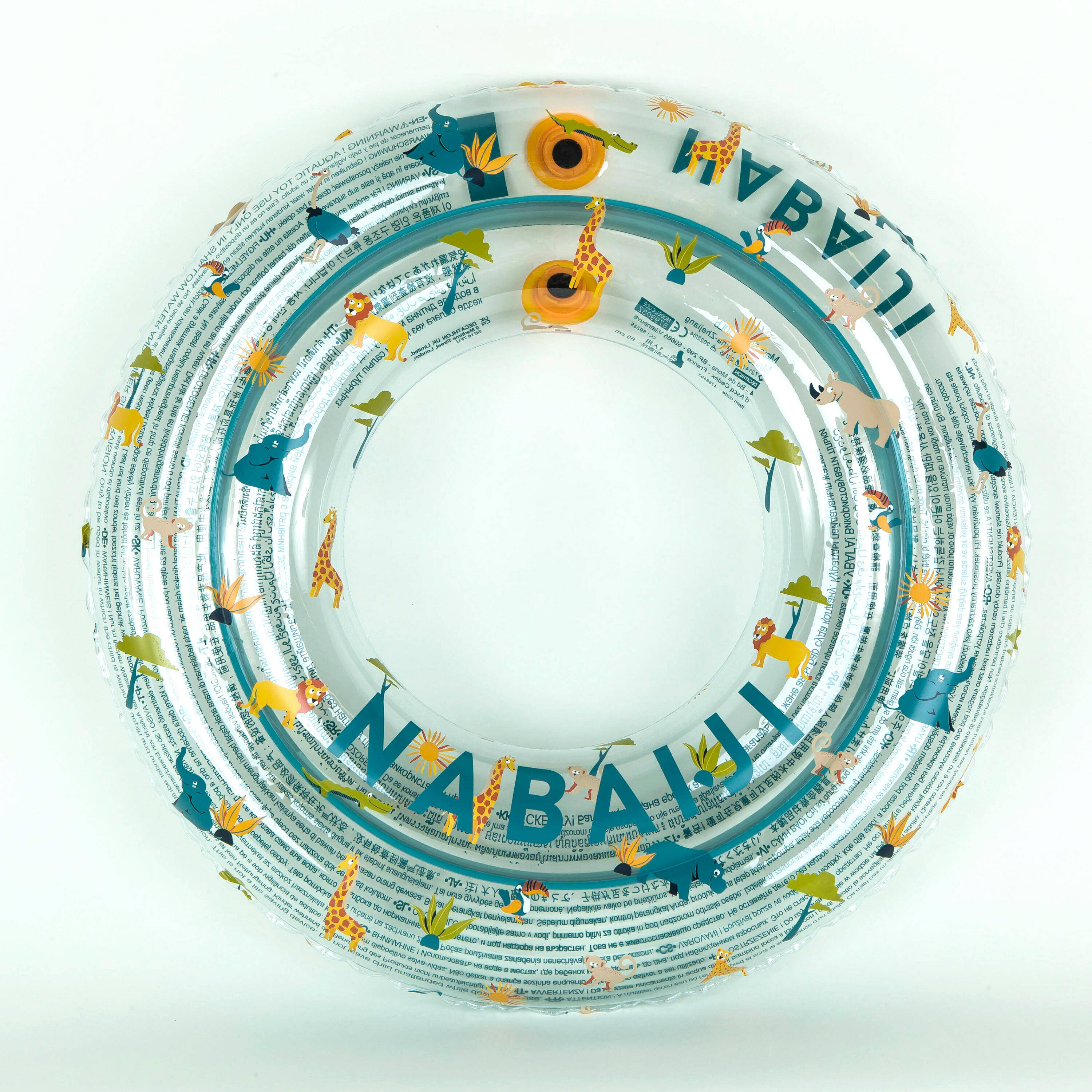 Inflatable Pool Ring 65 cm Comfortable & Durable Savana Transparent -  1