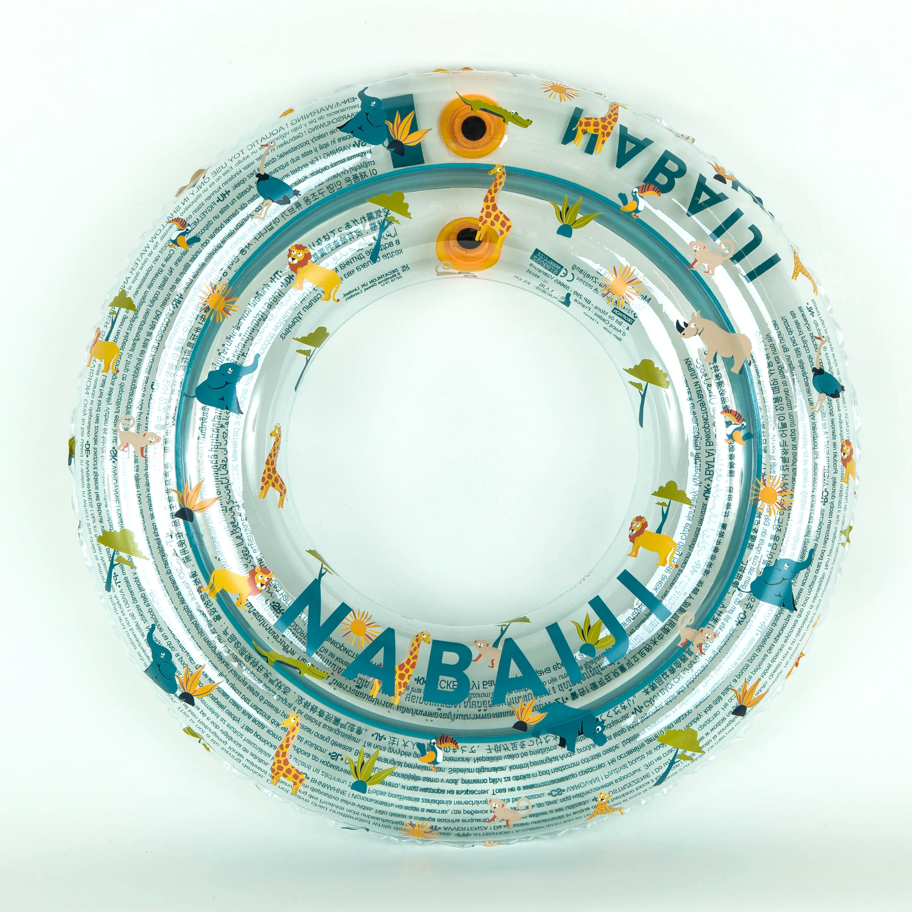 Colac gonflabil piscină transparent 65 cm imprimeu SAVANĂ
