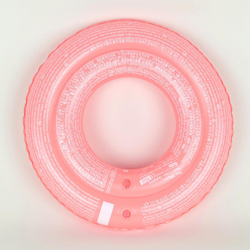 Zwemband 51 cm roze met print BLOEMEN
