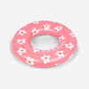 Schwimmring Kinder 3‒6 Jahre aufblasbar 51 cm - Druckmotiv Blumen rosa 