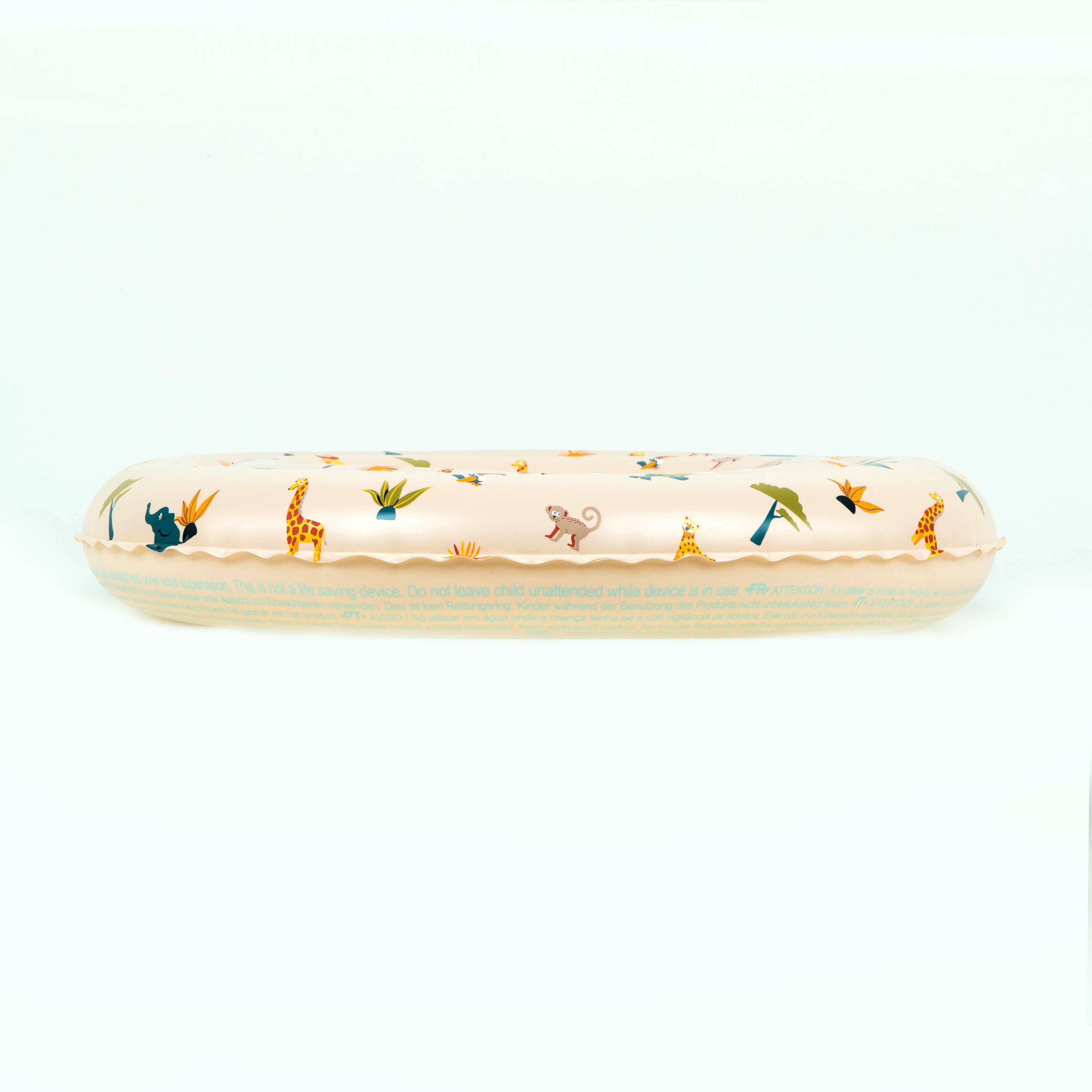 Kids’ Inflatable Swim Ring 51 cm, Savanna Print Age 3–6 - DECATHLON