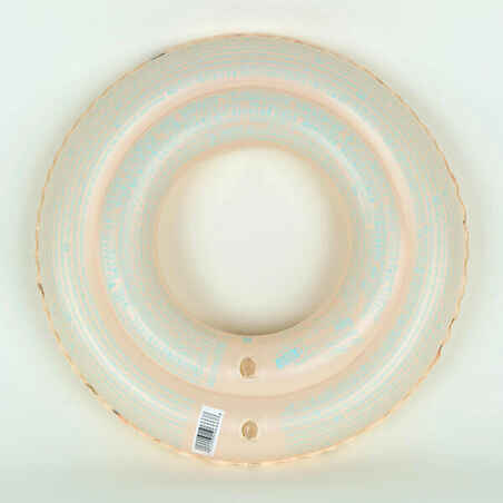 Kids' Inflatable Swim Ring 3-6 Years 51 cm Beige SAVANNAH print