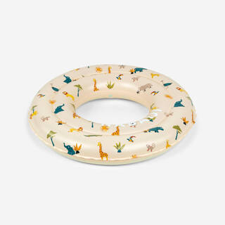 Inflatable Pool Ring 51 cm Secure & Lightweight Beige Printed SAVANE