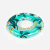 Inflatable pool ring 65 cm - "Palms" transparent