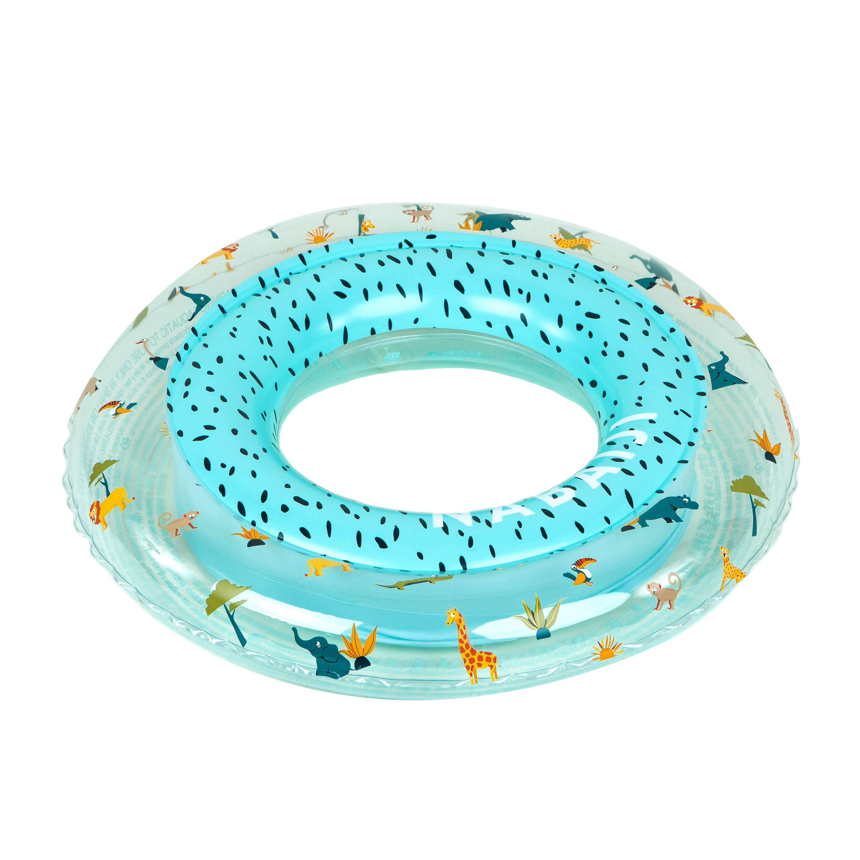 NABAIJI Inflatable Pool Ring 51 cm Transparent printed SAVANE