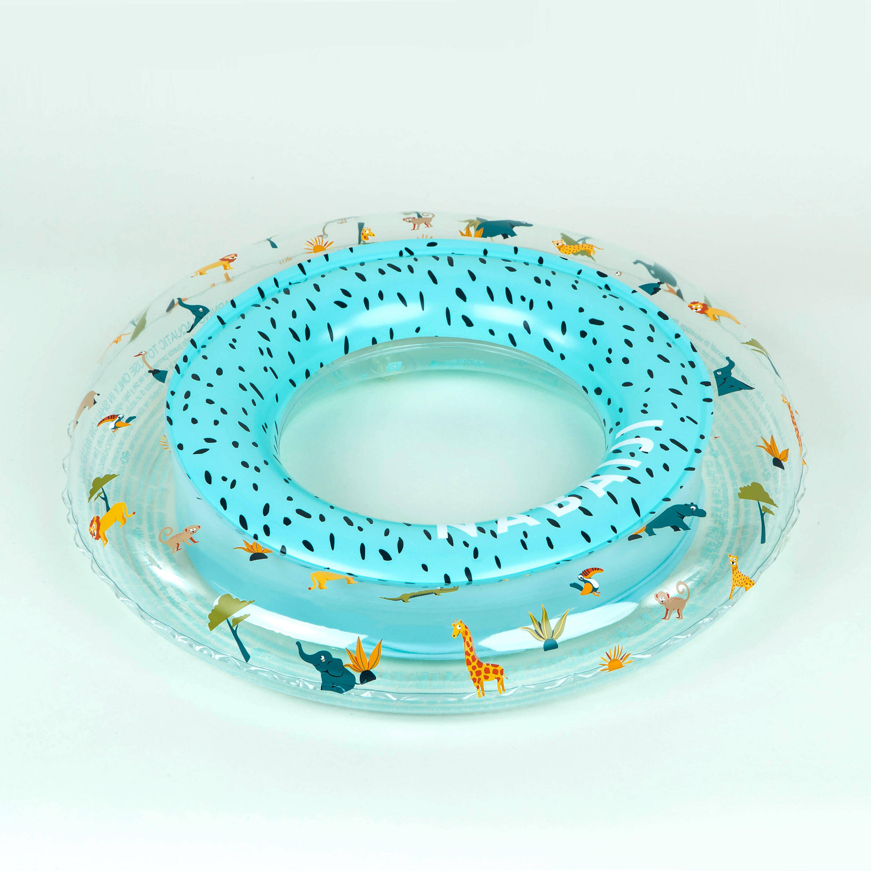 Inflatable Pool Ring 51 cm Fun & Durable Transparent Printed SAVANE -  1