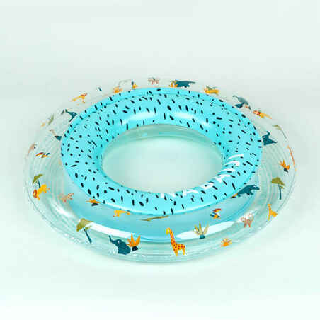Kids' Inflatable Swim Ring 3-6 Years 51 cm SAVANNAH Print