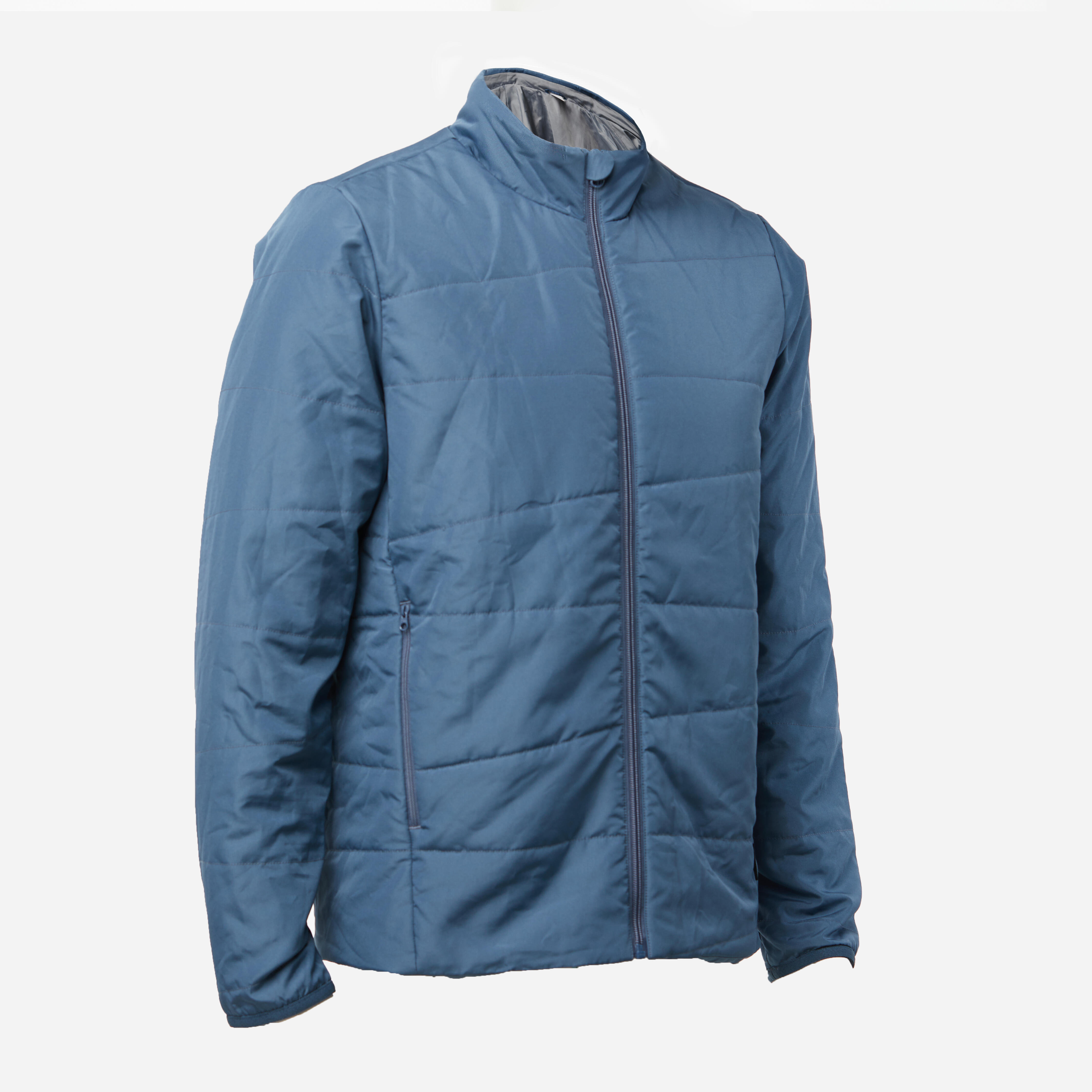 Men Puffer Jacket for Trekking - MT50 Grey