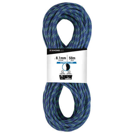 Modra polovična vrv za spuščanje ABSEIL (8,1 mm x 50 m)