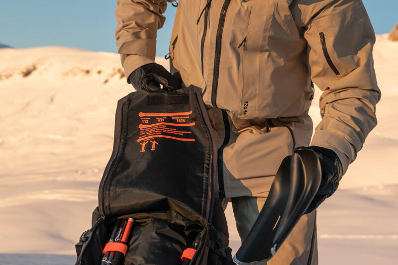 Plecak lawinowy narciarski i snowboardowy Wedze Airbag Freeride 30l (bez naboju)
