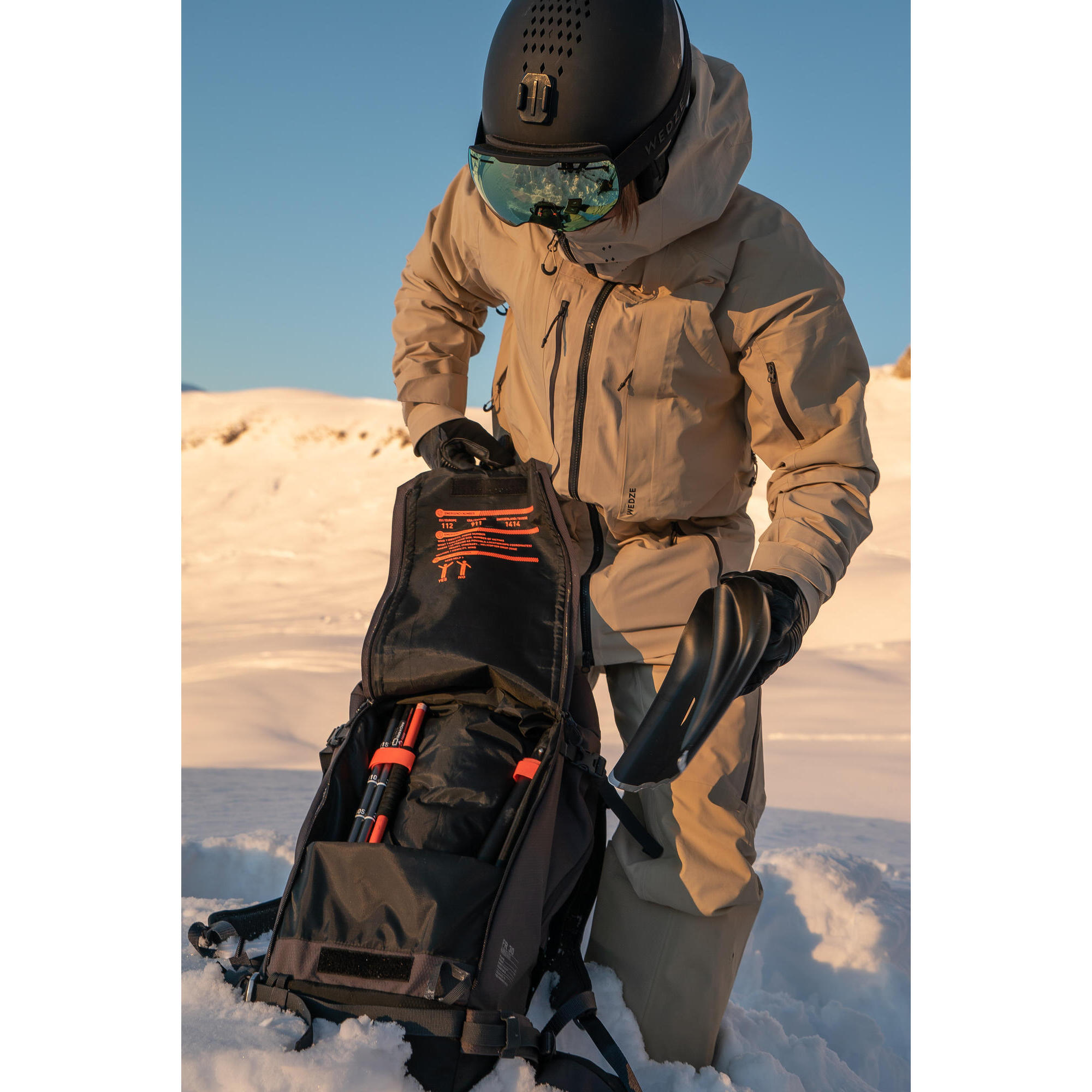 Decathlon top ski rucksack