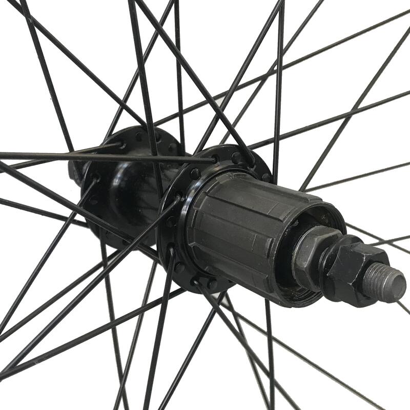 Roată spate 28" perete dublu V-Brake Casetă LD500 Negru