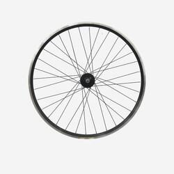 ROUE 28 AVANT DOUBLE PAROIS V-BRAKE NOIR MOYEUX DYNAMO SIMANO DH-C3000-1N LD500