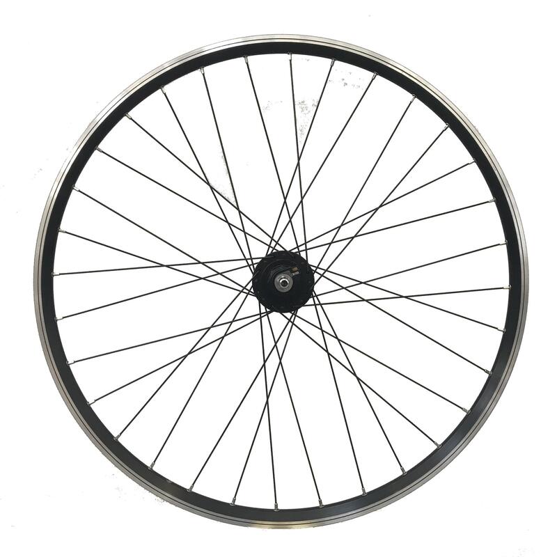 Rueda Shimano DH-C3000-1N LD500 Negro 28 Delantera Doble Pared V-Brake Cubos Dynamo