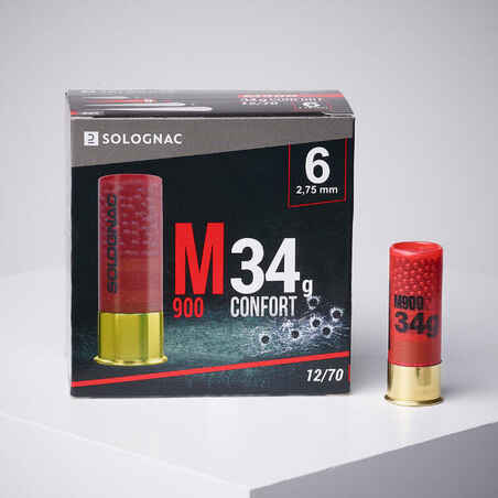 M900 12 GAUGE COMFORT CARTRIDGE PB6 34g X25