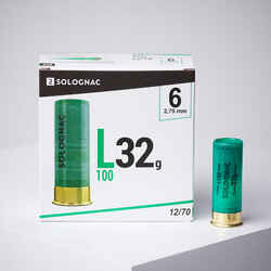 L100 12 GAUGE CARTRIDGE No.6 32g X25