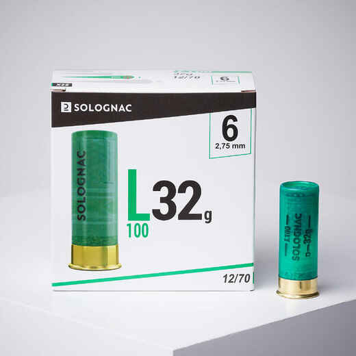 
      L100 12 GAUGE CARTRIDGE No.6 32 g X25
  