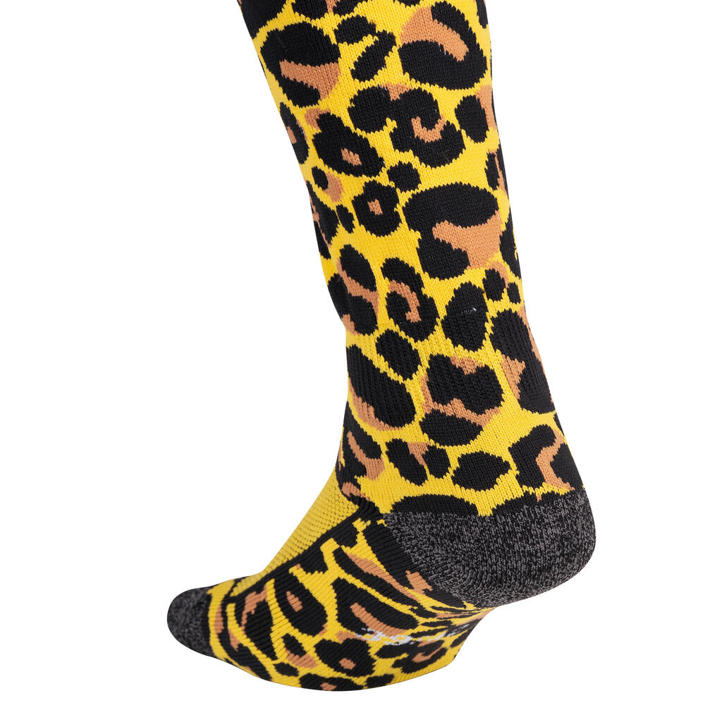 Ponožky FH500 na pozemný hokej pre deti a dospelých Leopard